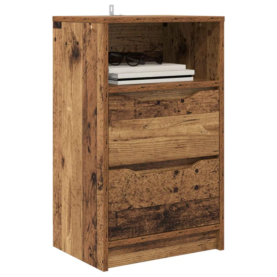 Table de chevet Bois Ancien 40 x 30 x 467 cm Bois d'ingénierie - 3