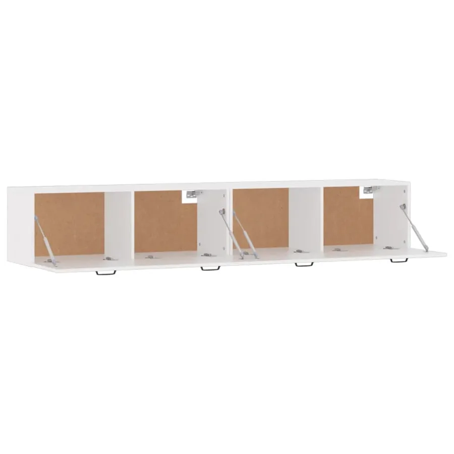 Armoires murales 2 pcs Blanc 100x36,5x35 cm Bois d'ingénierie - 5