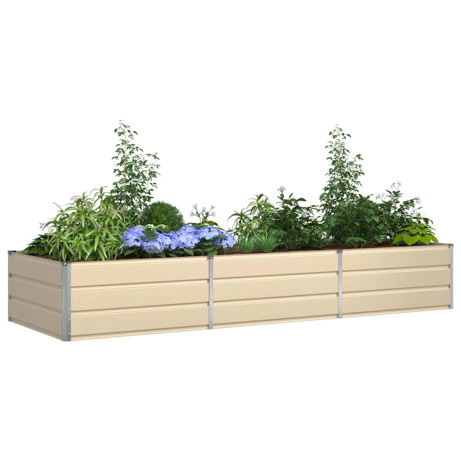 Jardinière Ivoire 290 x 100 x 45 cm Acier galvanisé - 3