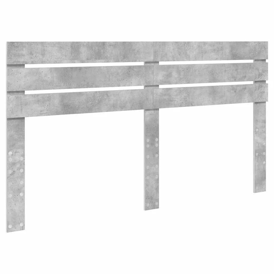 Tête de lit Gris béton Bois d'ingénierie - 2