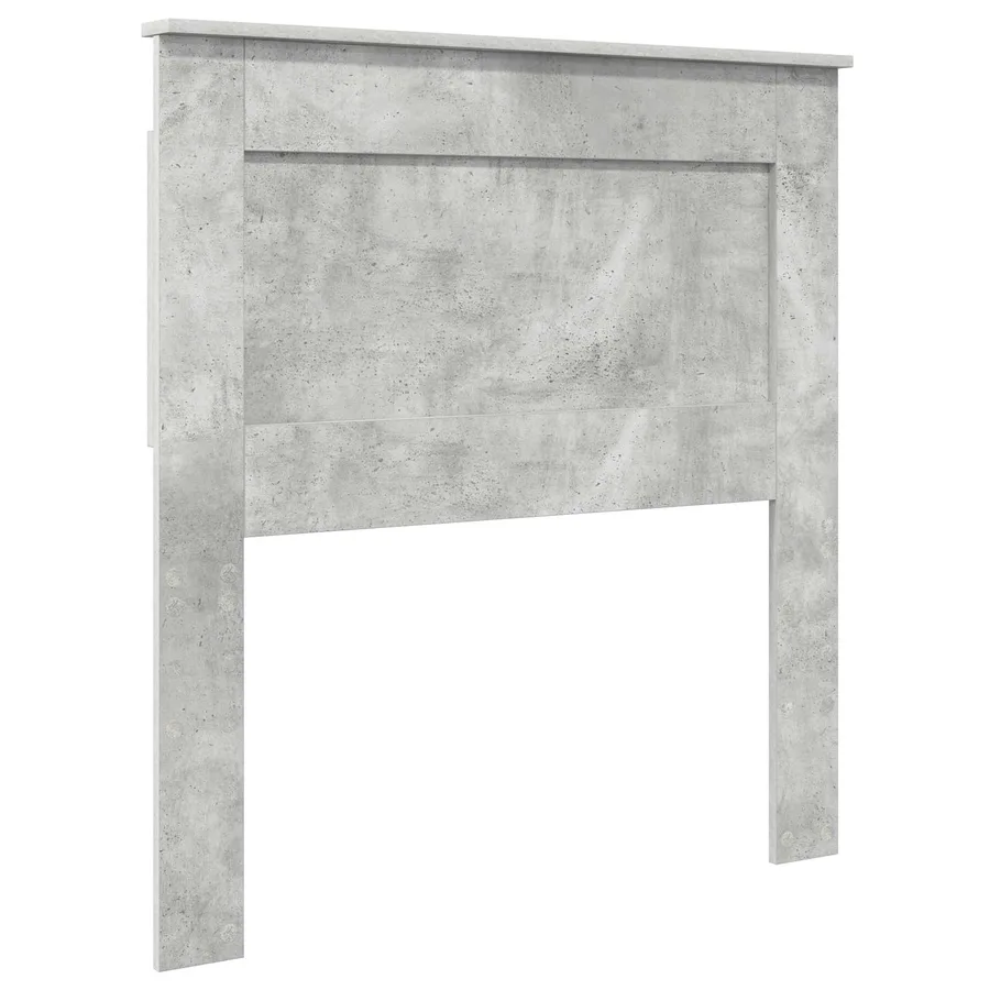 Tête de lit avec tête de lit Gris béton 90 cm Bois d'ingénierie - 2