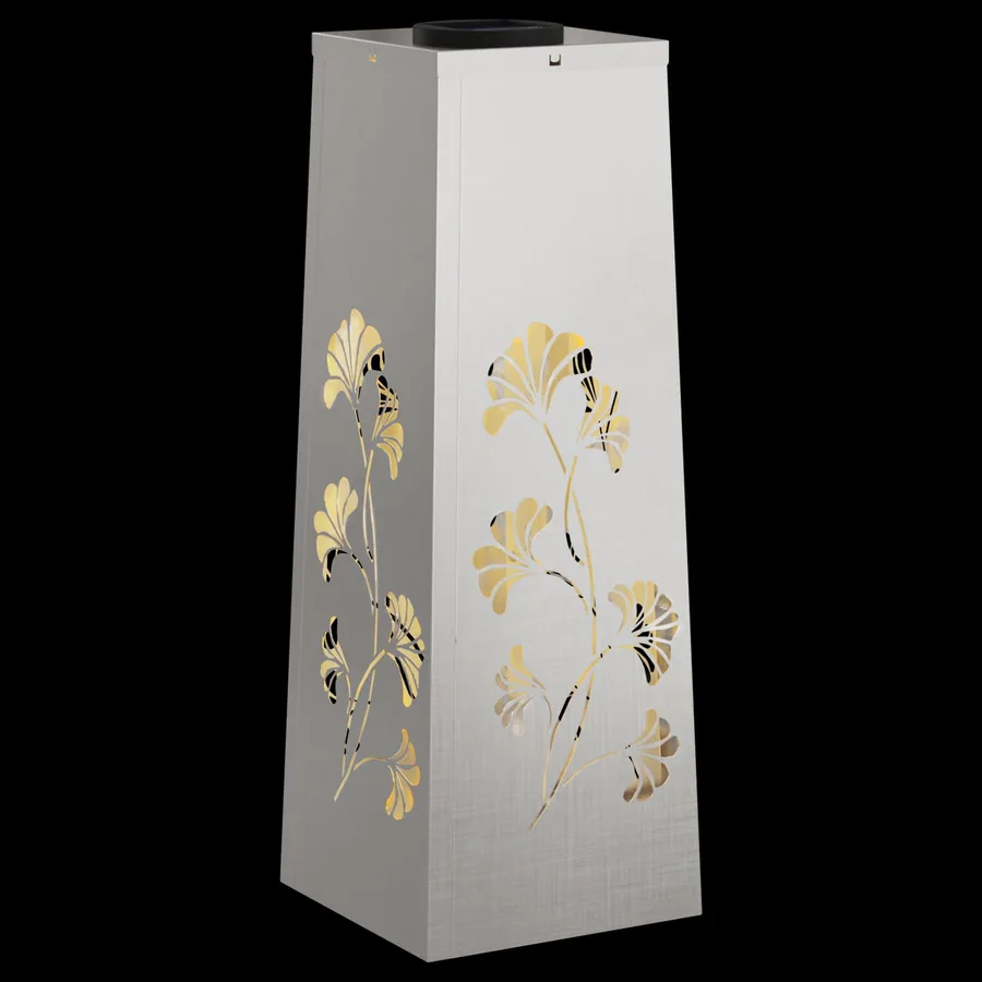 Lumière de chemin LED solaire 2 pcs Blanc chaud 18 x 18 x 50 cm - 12