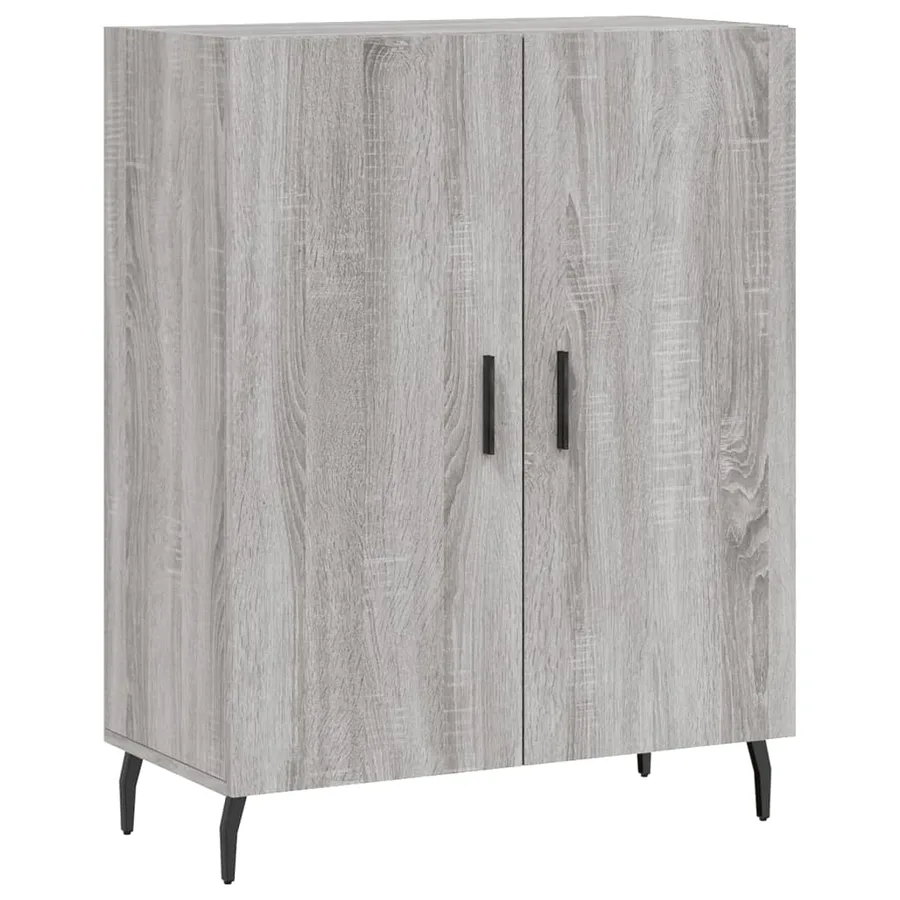 Buffet haut Sonoma gris 69,5x34x180 cm Bois d'ingénierie - 7