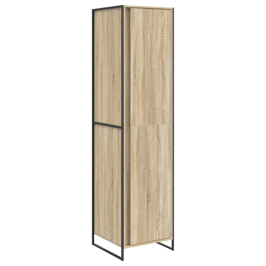 Garde-robe avec porte Sonoma 50 x 50 x 200 cm Bois d'ingénierie - 2
