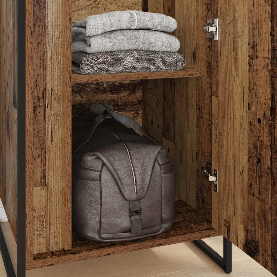 Garde-robe Bois Ancien 50 x 50 x 200 cm Bois d'ingénierie - 3