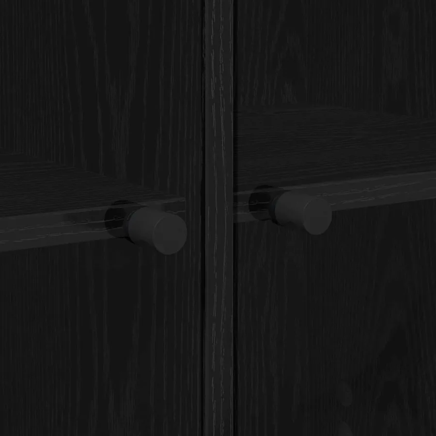 Meuble d'appoint Chêne noir 68 x 37 x 75,5 cm Bois d'ingénierie - 8