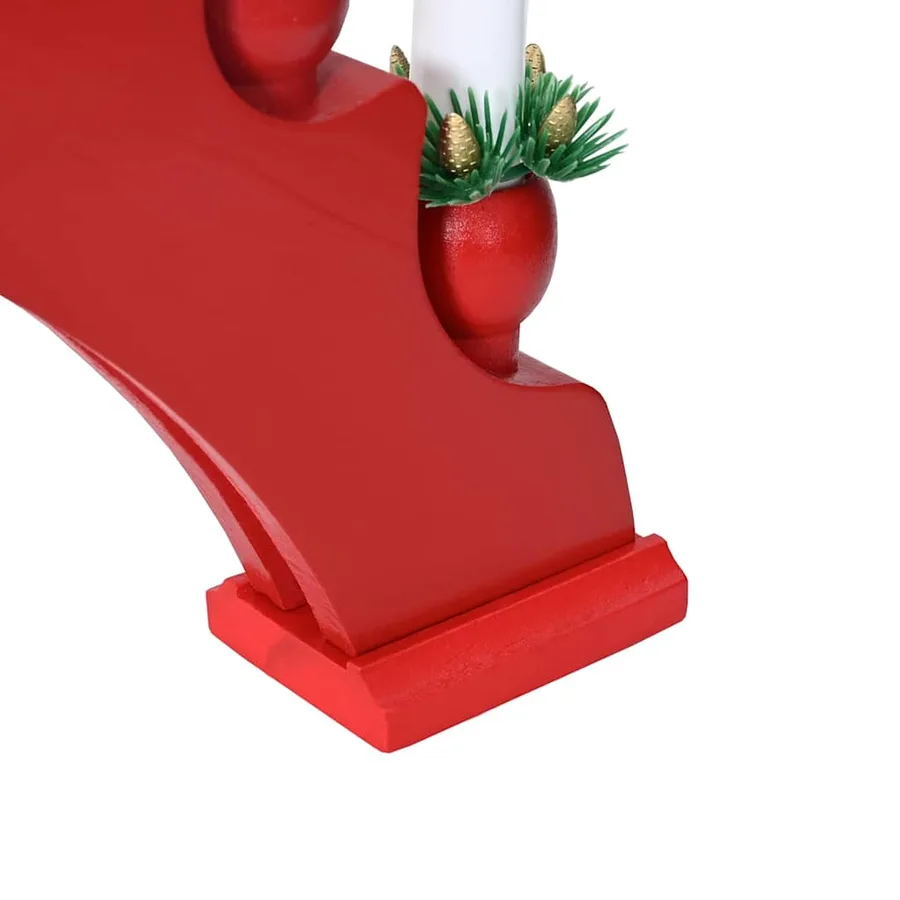 Arche de Bougies de Noël avec 10 Bougies LED 3 pcs Rouge - 11
