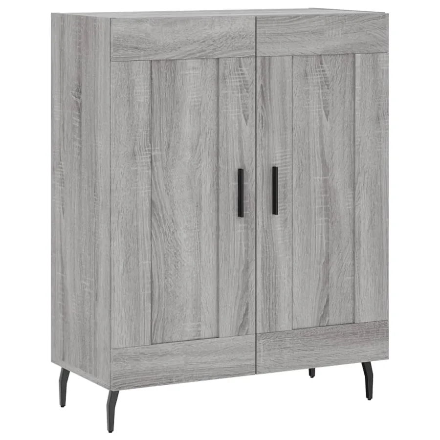 Buffet haut Sonoma gris 69,5x34x180 cm Bois d'ingénierie - 7