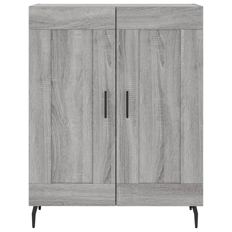 Buffet haut Sonoma gris 69,5x34x180 cm Bois d'ingénierie - 8