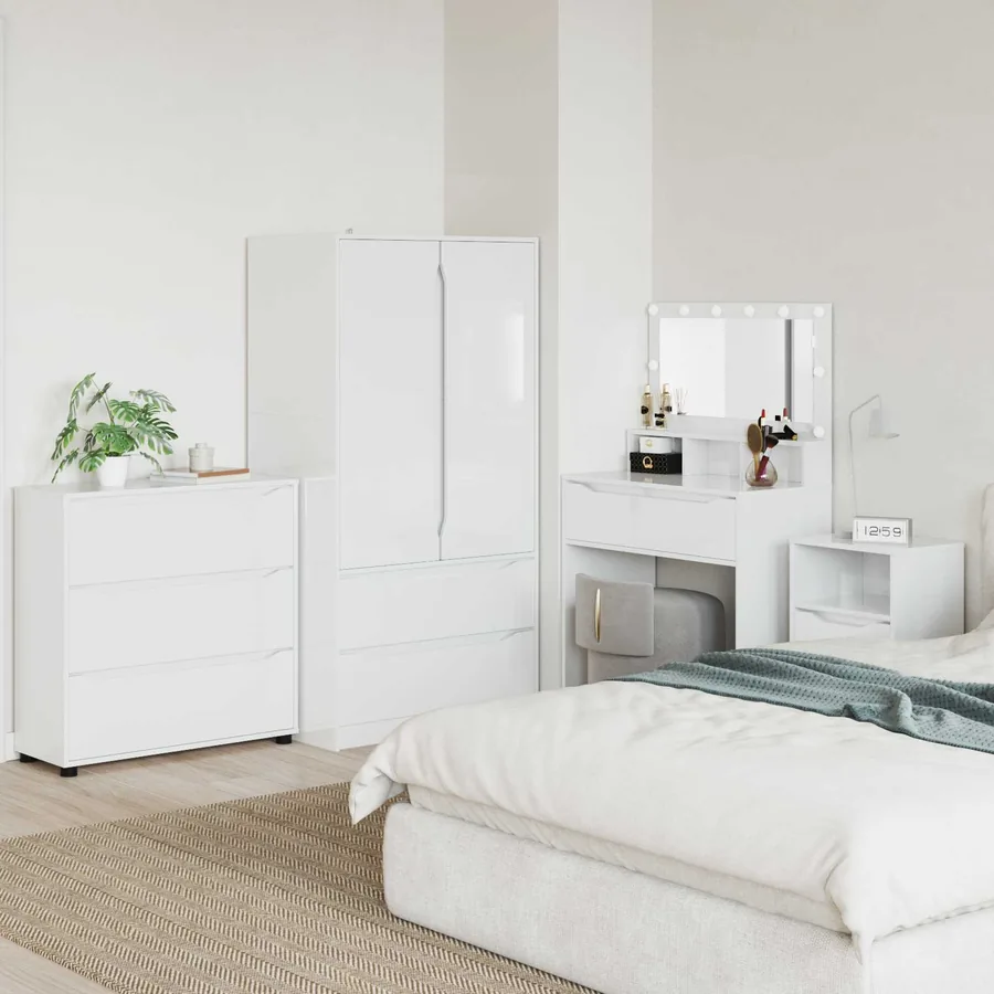 Armoire de rangement Blanc brillant 80 x 31 x 81 cm