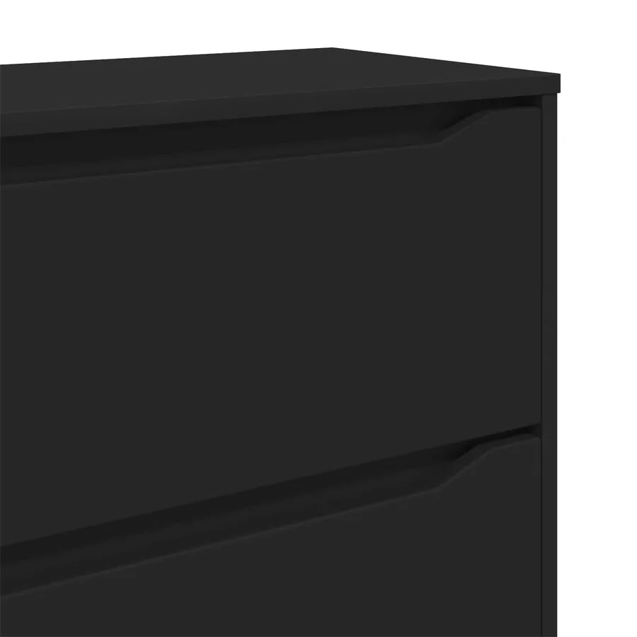 Armoire de rangement Noir 80 x 48 x 57 cm Bois d'ingénierie - 12