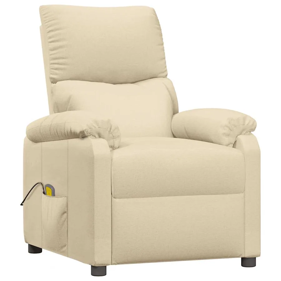 Fauteuil de massage Crème Tissu - 2