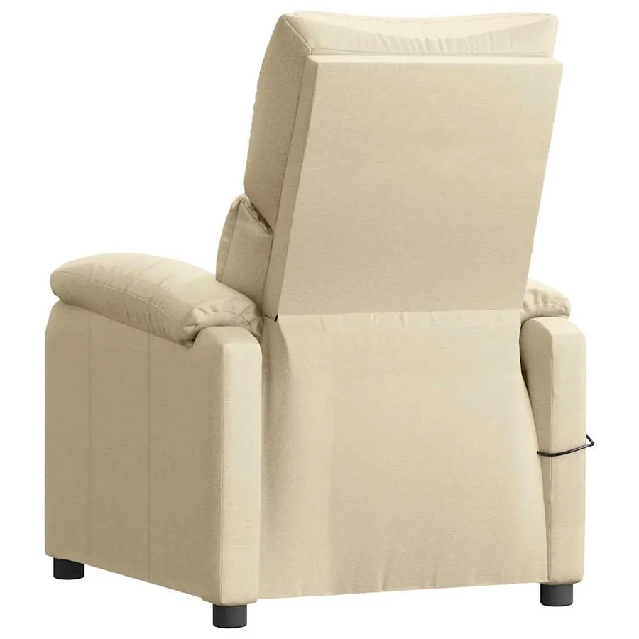 Fauteuil de massage Crème Tissu - 5