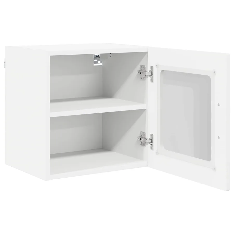 Cabinet en verre mural PORTO 2 pcs Blanc 40 x 31 x 40 cm - 6