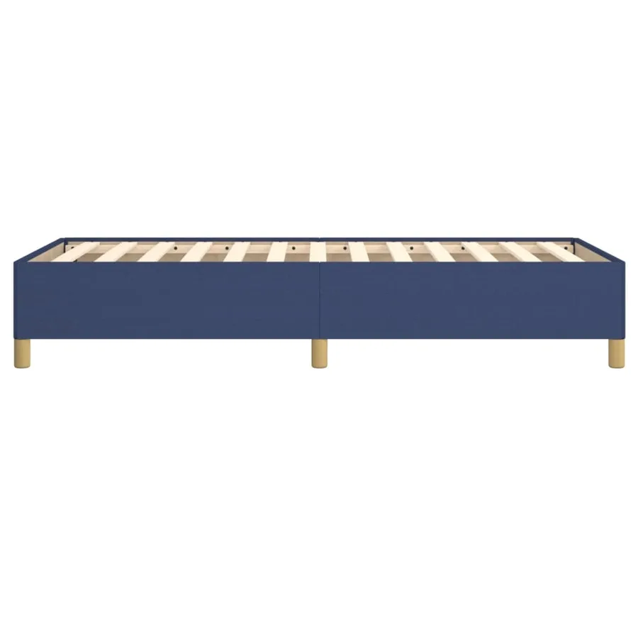 Cadre de lit sans matelas bleu 100x200 cm tissu - 6