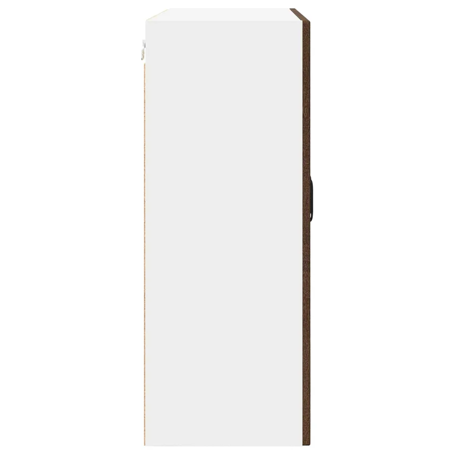 Cabinet en verre mural PORTO Chêne brun 80 x 31 x 80 cm - 7