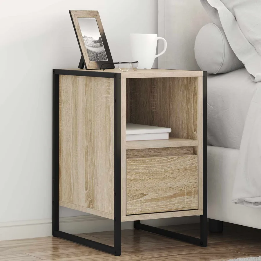 Table de chevet avec tiroir 2 pcs Sonoma 39,5 x 30 x 50 cm