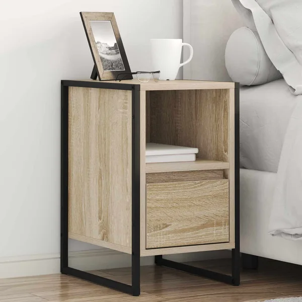 Table de chevet avec tiroir 2 pcs Sonoma 39,5 x 30 x 50 cm