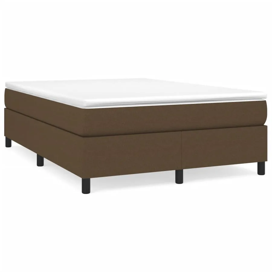 Sommier à lattes de lit avec matelas Marron foncé 140x200 cm - 2