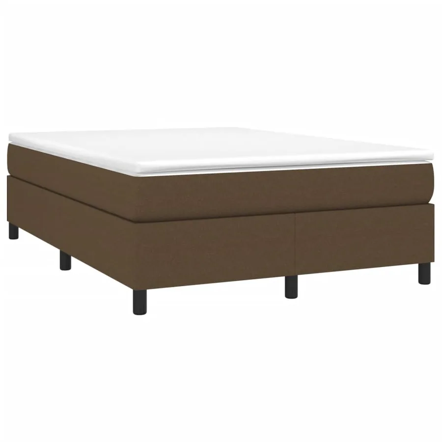 Sommier à lattes de lit avec matelas Marron foncé 140x200 cm - 3