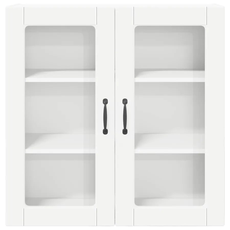 Cabinet en verre mural PORTO Blanc 80 x 31 x 80 cm - 6