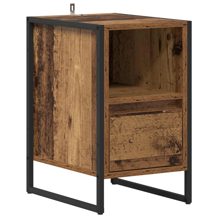 Table de chevet Bois Ancien 39,5 x 30 x 50 cm Bois d'ingénierie - 2