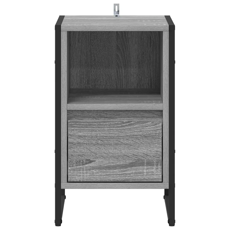 Table de chevet Gris Sonoma 39,5 x 30 x 50 cm Bois d'ingénierie - 6