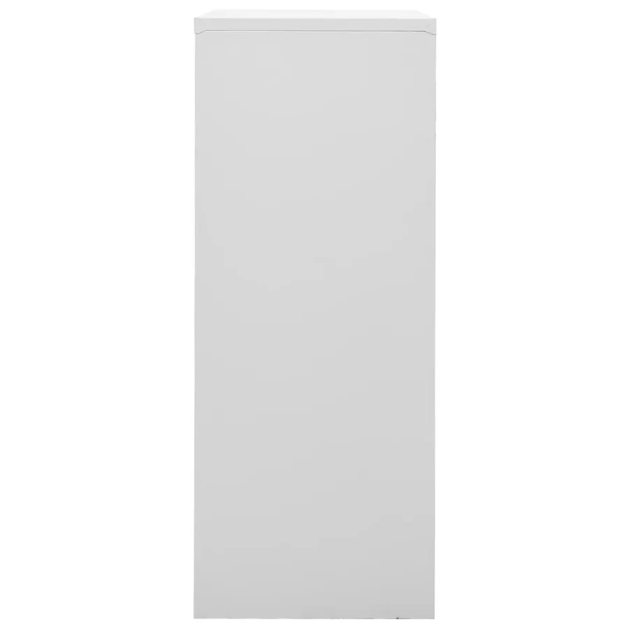Armoire de bureau Gris clair 90x40x102 cm Acier - 3