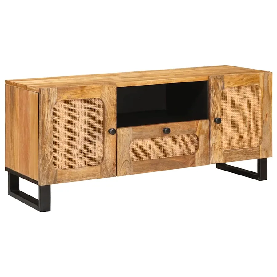 Meuble TV Marron 105 x 33 x 46 cm Bois de mangue massif