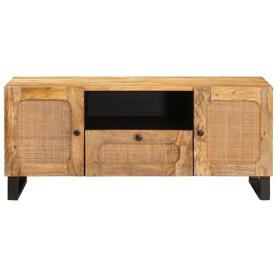 Meuble TV Marron 105 x 33 x 46 cm Bois de mangue massif - 3