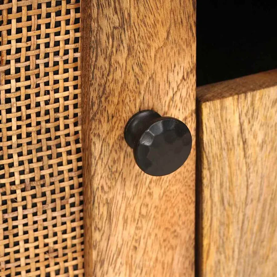 Meuble TV Marron 105 x 33 x 46 cm Bois de mangue massif - 7
