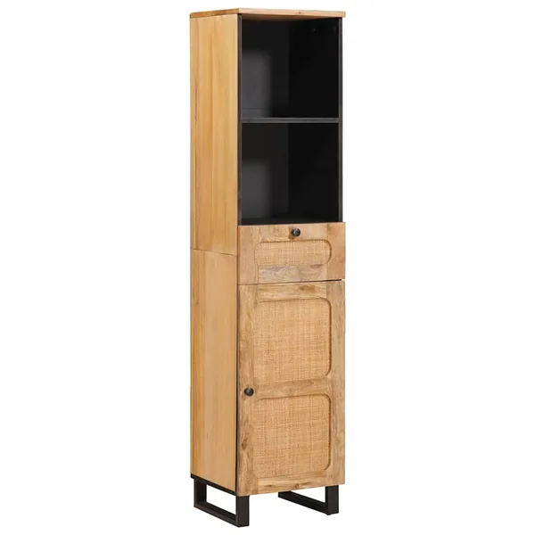 Armoire de salle de bain avec étagère Marron 38 x 33 x 160 cm