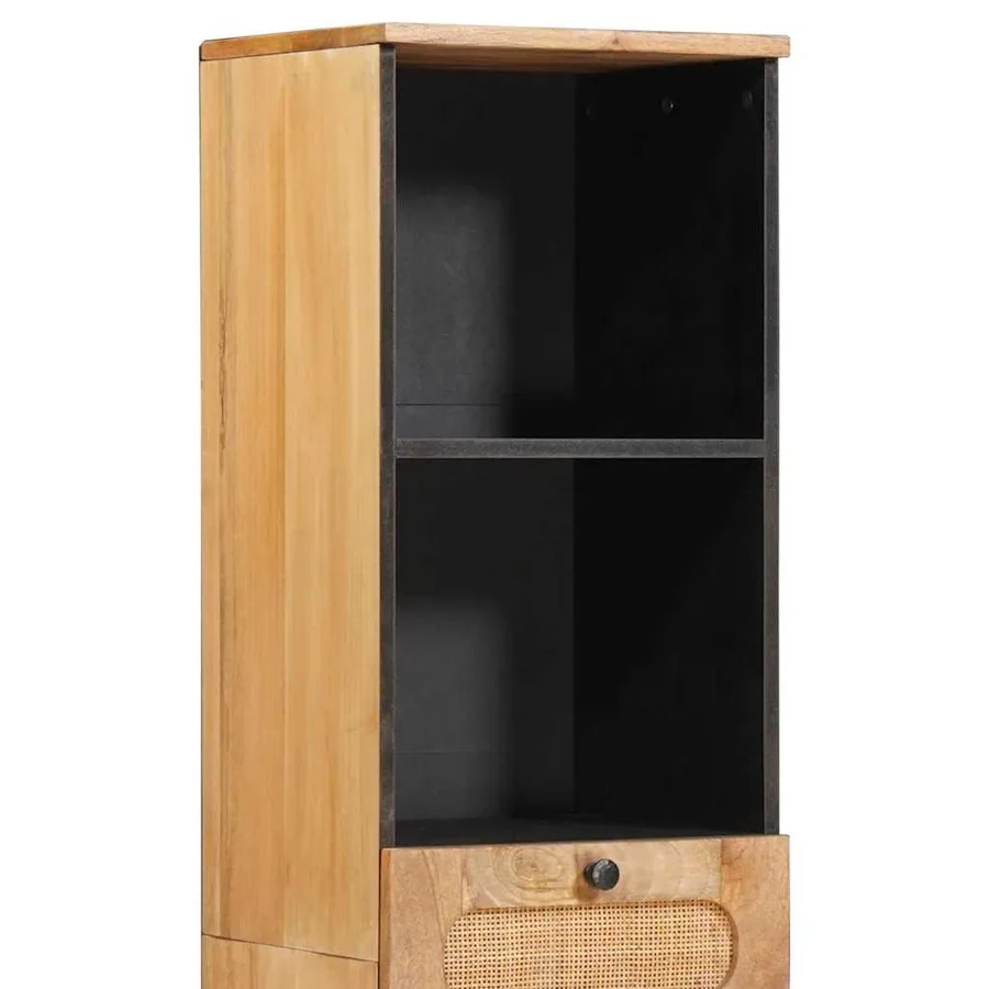 Armoire de salle de bain avec étagère Marron 38 x 33 x 160 cm - 6