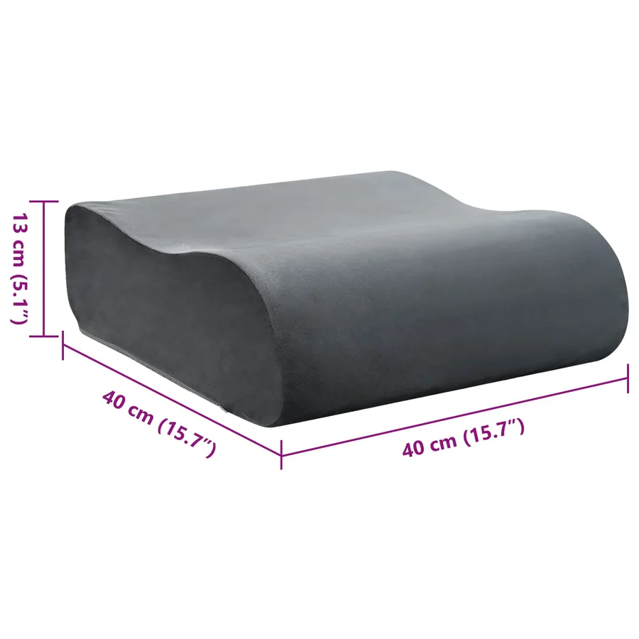 Coussin d’assise Uni Gris 40 x 40 x 13 cm Mousse PU - 10