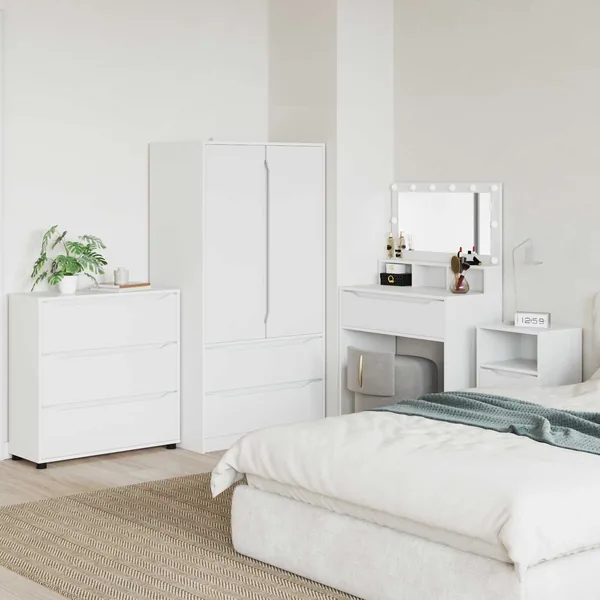 Armoire de rangement Blanc 80 x 31 x 81 cm Bois d'ingénierie