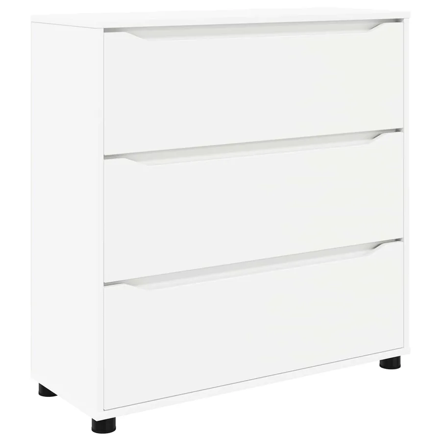 Armoire de rangement Blanc 80 x 31 x 81 cm Bois d'ingénierie - 2