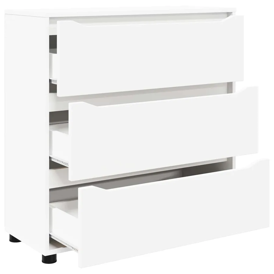 Armoire de rangement Blanc 80 x 31 x 81 cm Bois d'ingénierie - 7