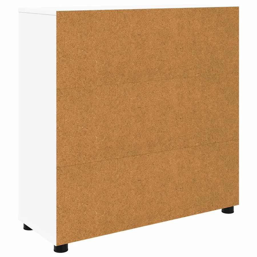 Armoire de rangement Blanc 80 x 31 x 81 cm Bois d'ingénierie - 8