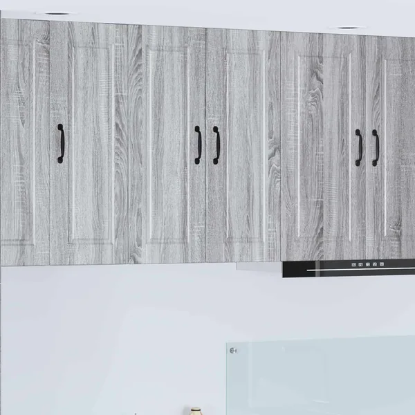 Meuble mural PORTO Gris Sonoma 60 x 31 x 80 cm