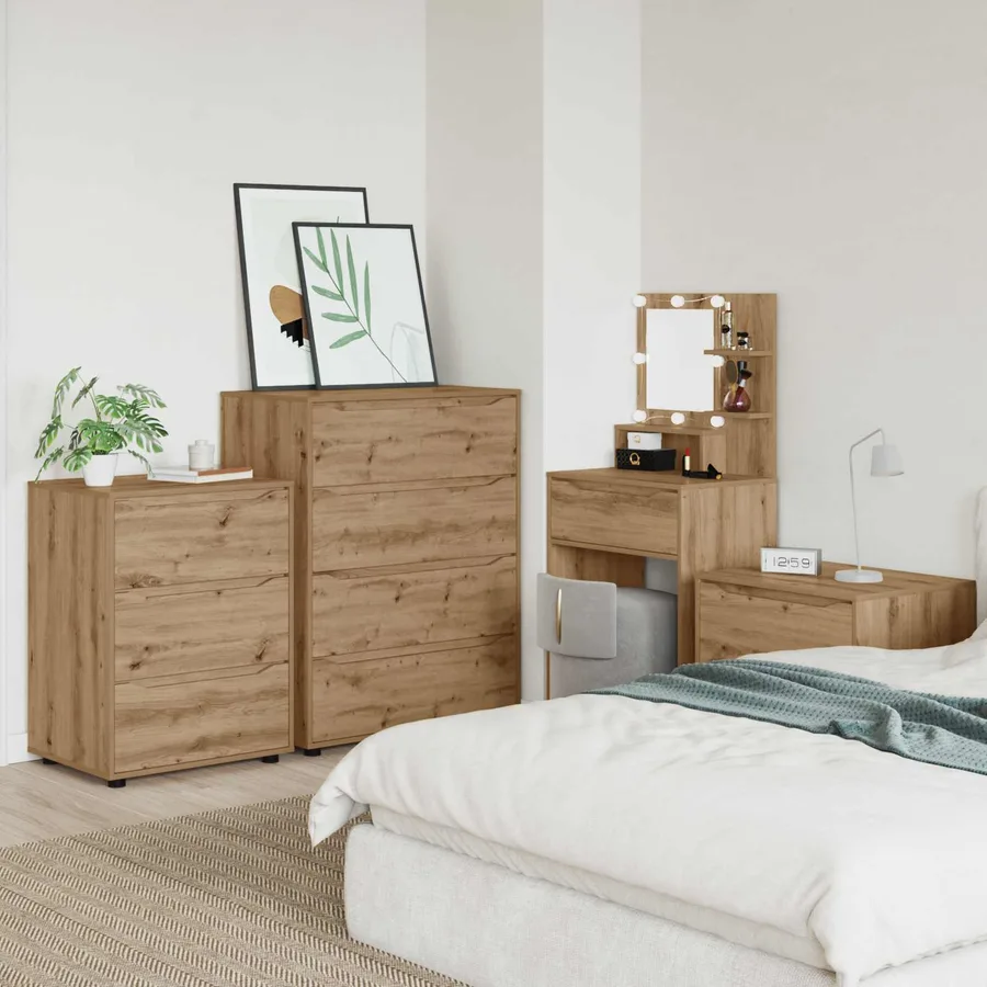 Armoires de rangement 80 x 48 x 105 cm Bois d'ingénierie - 4