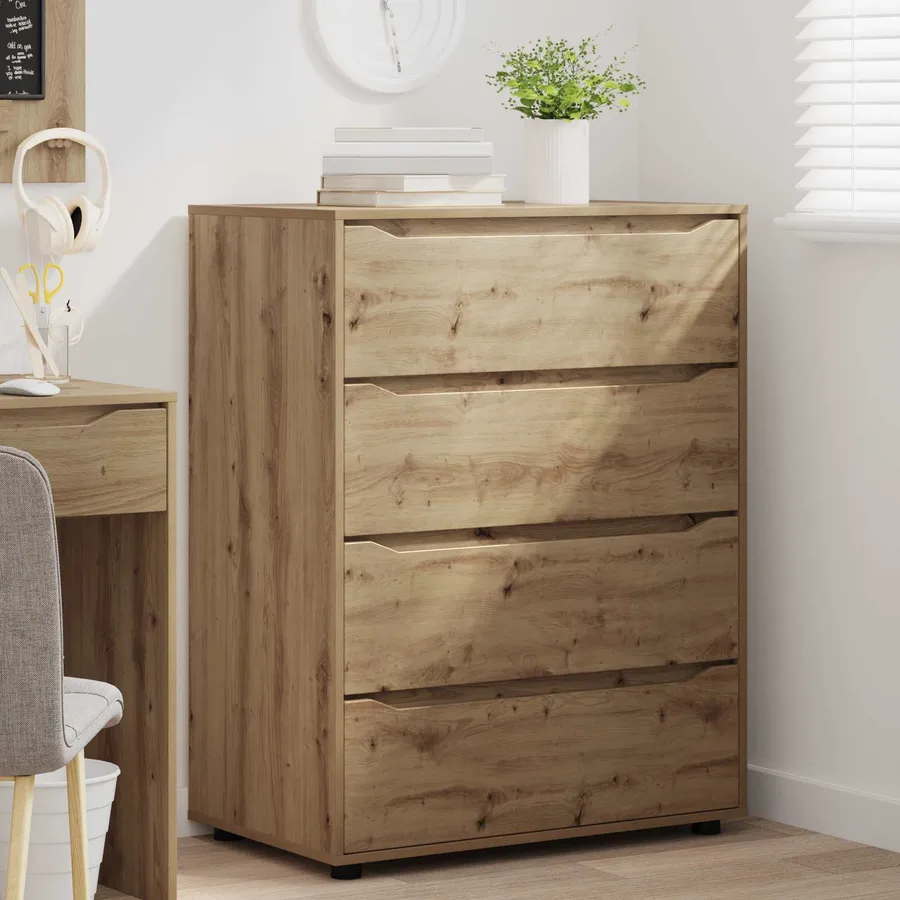 Armoires de rangement 80 x 48 x 105 cm Bois d'ingénierie - 5