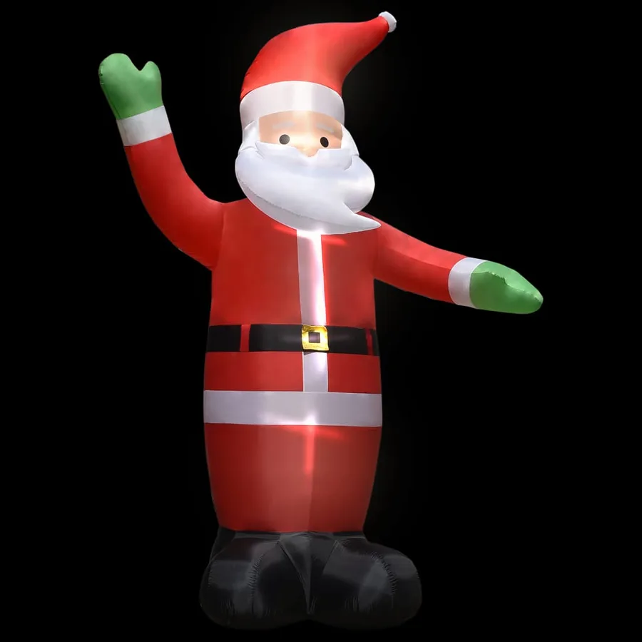 Père Noël gonflable avec LED Décoration de Noël IP44 4,5 m - 3