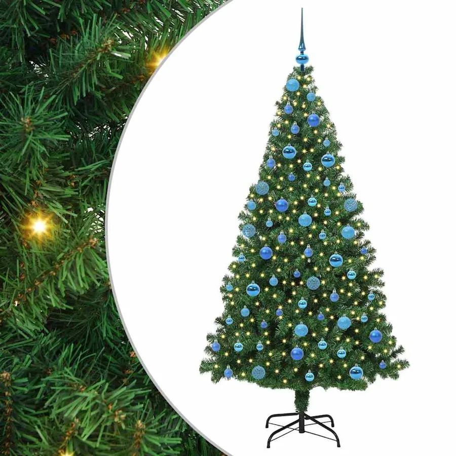 Sapin de Noël artificiel Vert 180 cm PVC, Acier et Plastique - 2