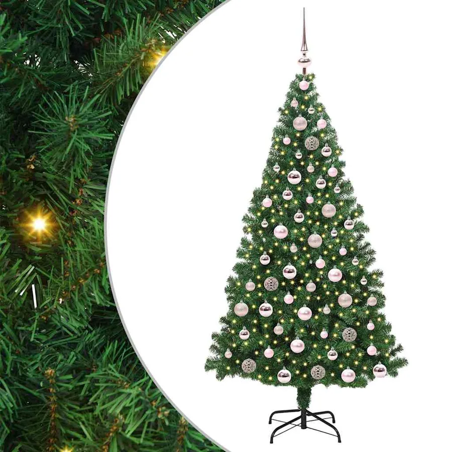 Sapin de Noël artificiel Vert 180 cm PVC, Acier et Plastique - 2