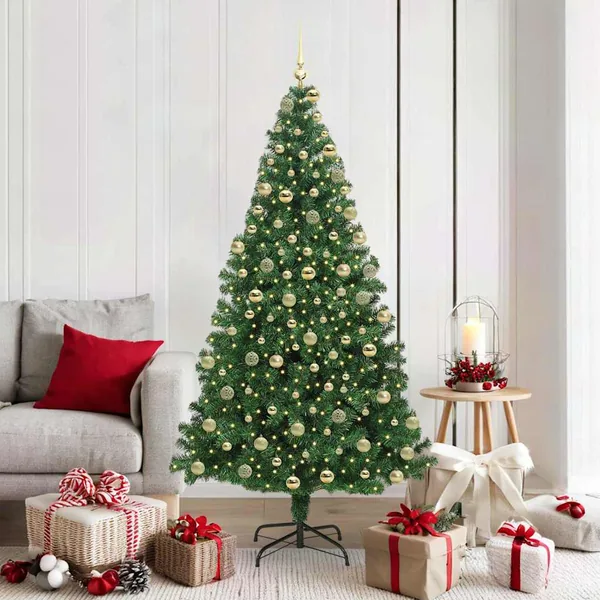 Sapin de Noël artificiel Vert 180 cm PVC, Acier et Plastique