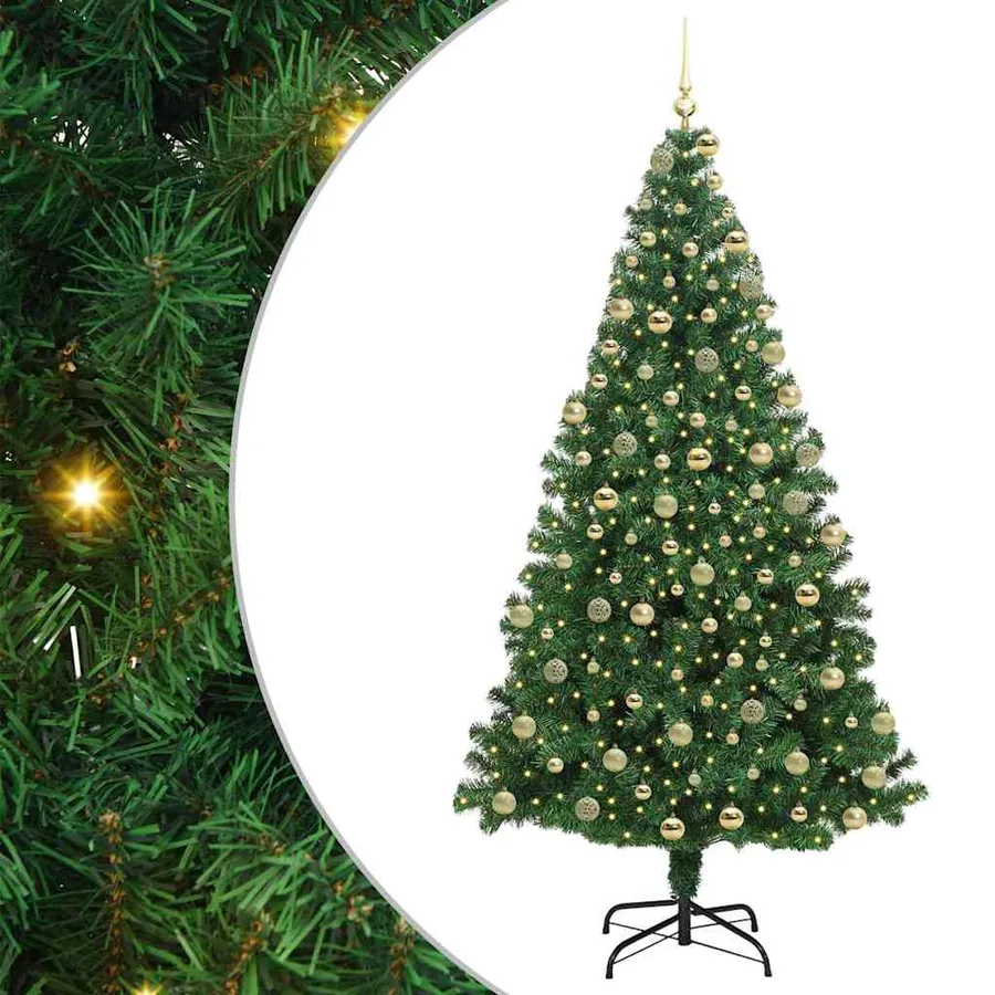 Sapin de Noël artificiel Vert 180 cm PVC, Acier et Plastique - 2