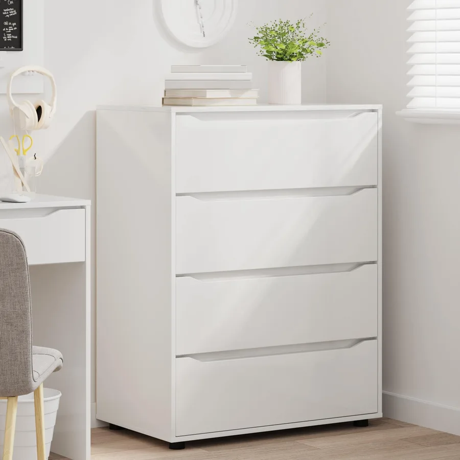 Armoires de rangement Blanc brillant 80 x 48 x 105 cm - 5