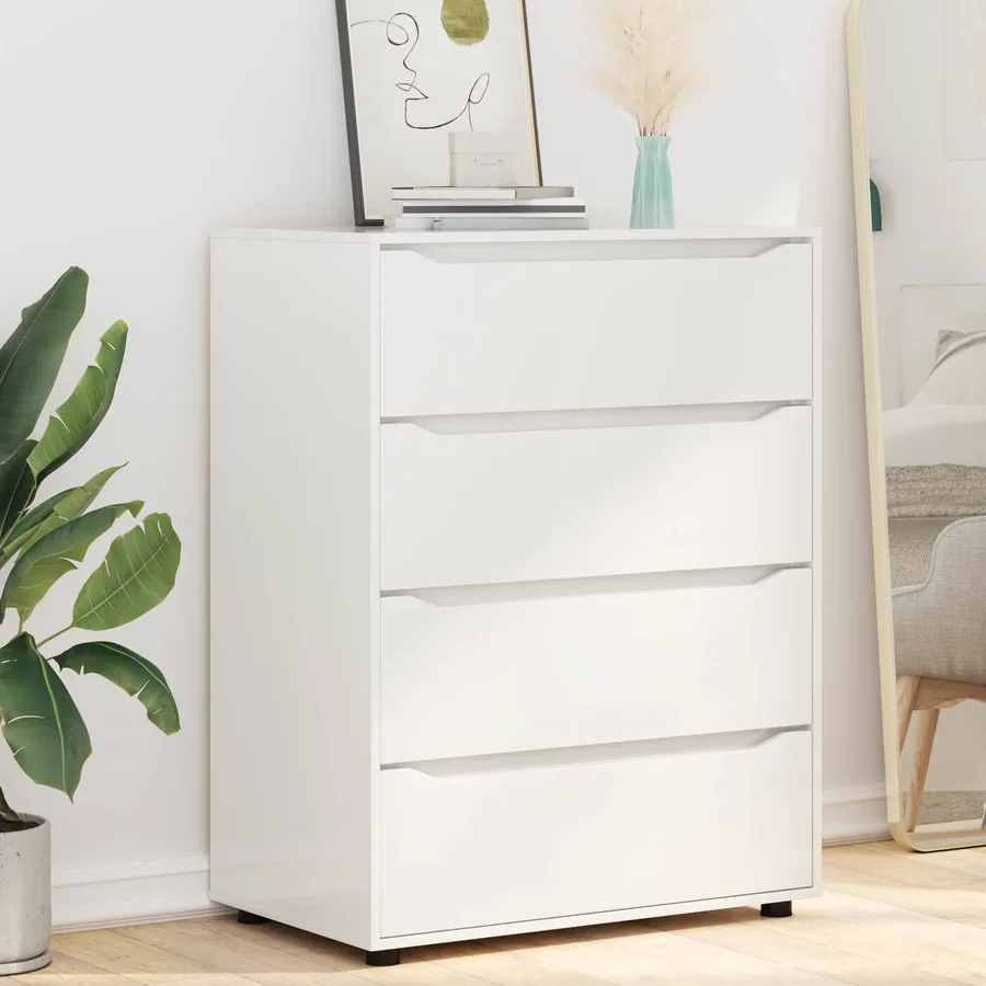Armoires de rangement Blanc brillant 80 x 48 x 105 cm - 6
