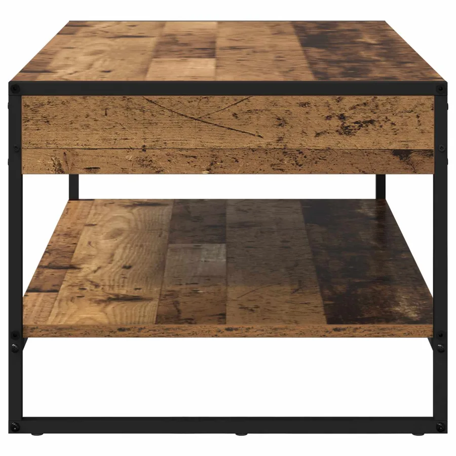 Table basse Bois Ancien 80 x 50 x 40 cm Bois d'ingénierie - 6
