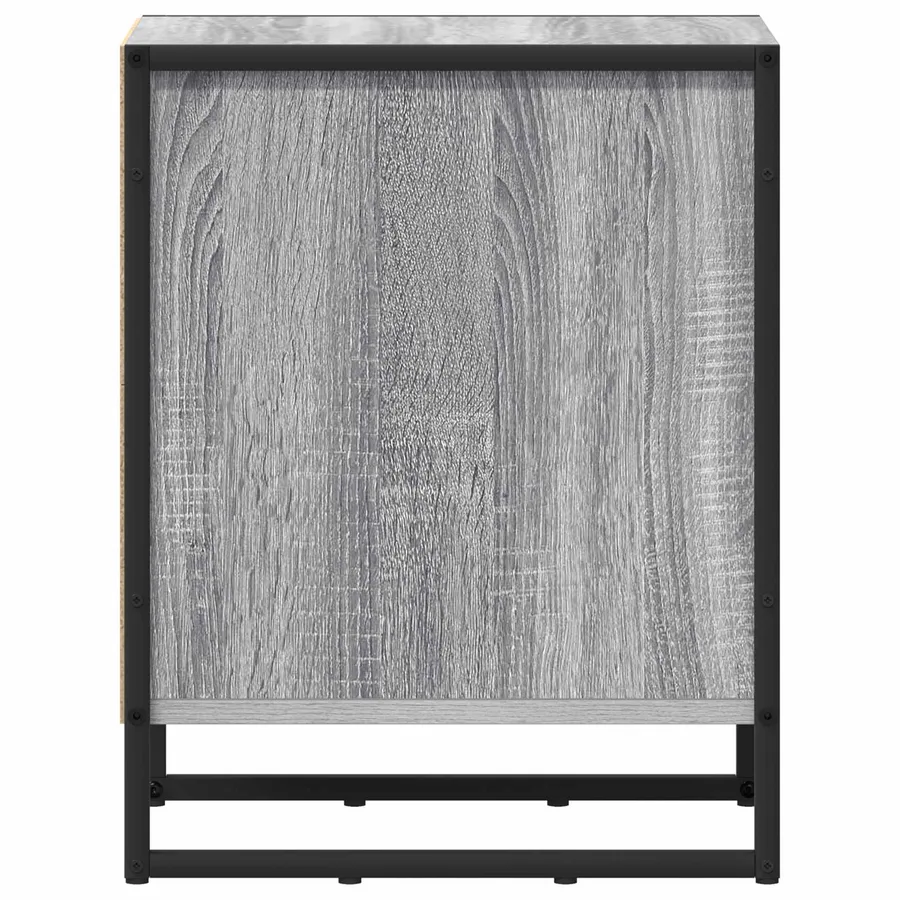 Table de chevet Gris Sonoma 39,5 x 30 x 50 cm Bois d'ingénierie - 7